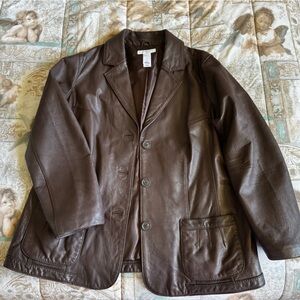 Brown Leather Women's Jacket